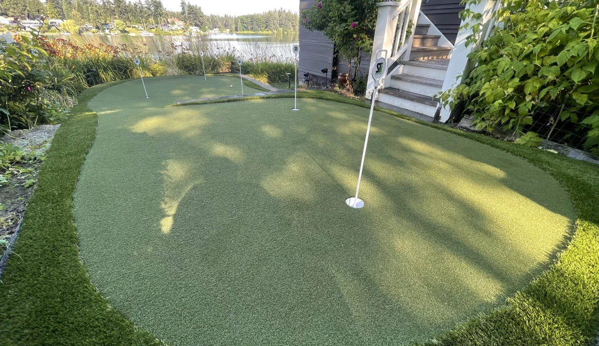Synthetic Putting Green Design and Install in Spring, TX